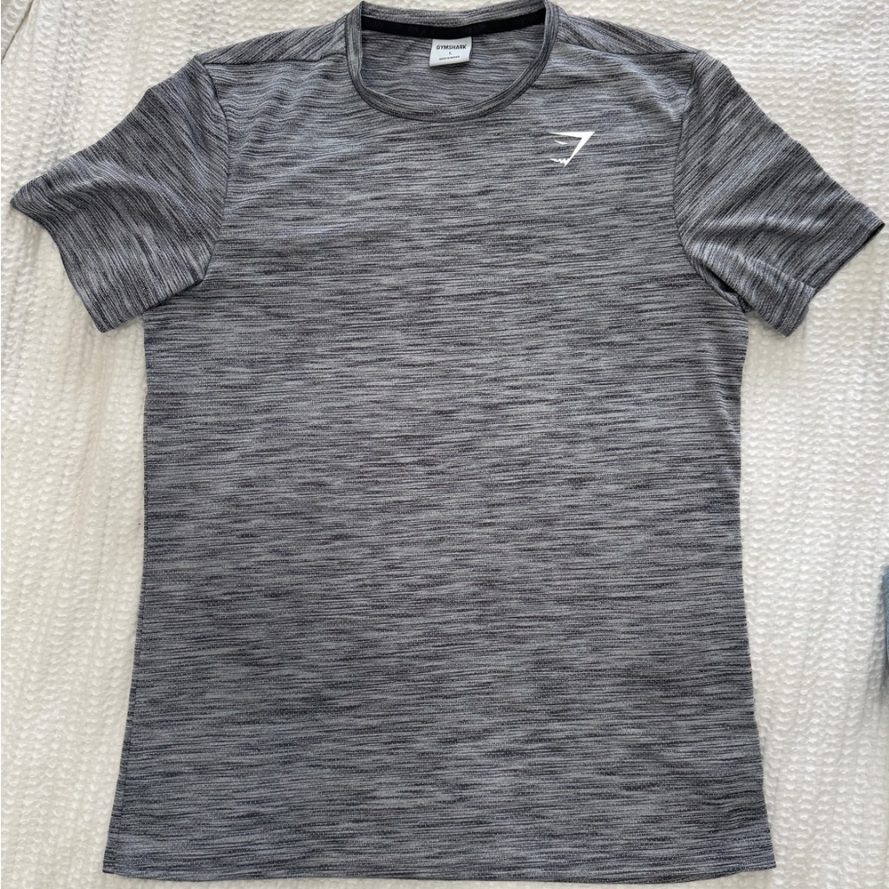 Gymshark Black and Gray Long Sleeve Tee